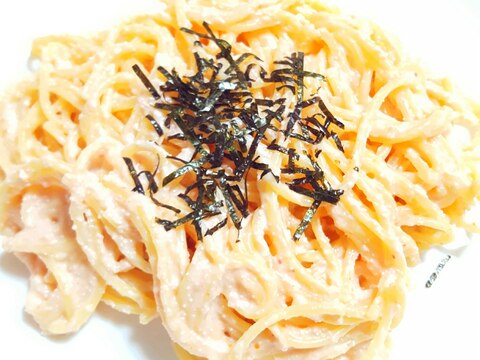 明太子のクリームパスタ★生クリーム不使用